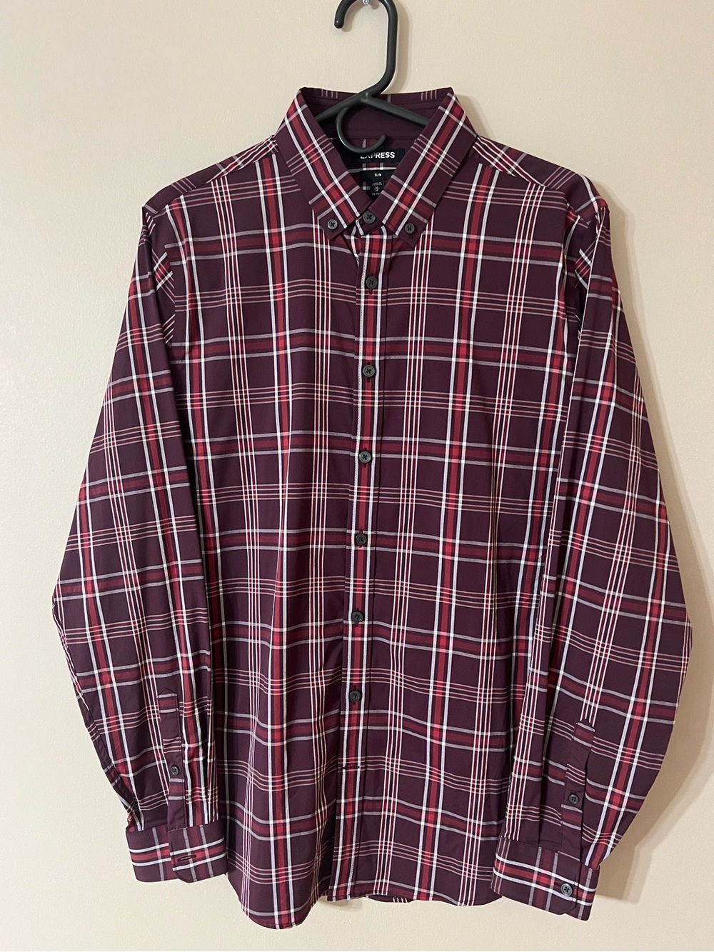 Express Men's Slim Fit long-sleeve dress shirt